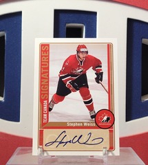 Stephen Weiss 2012-13 - Team Canada Autograph O-Pee-Chee